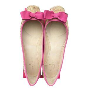 Kate Spade Natural Gold Fleck Cork shoe